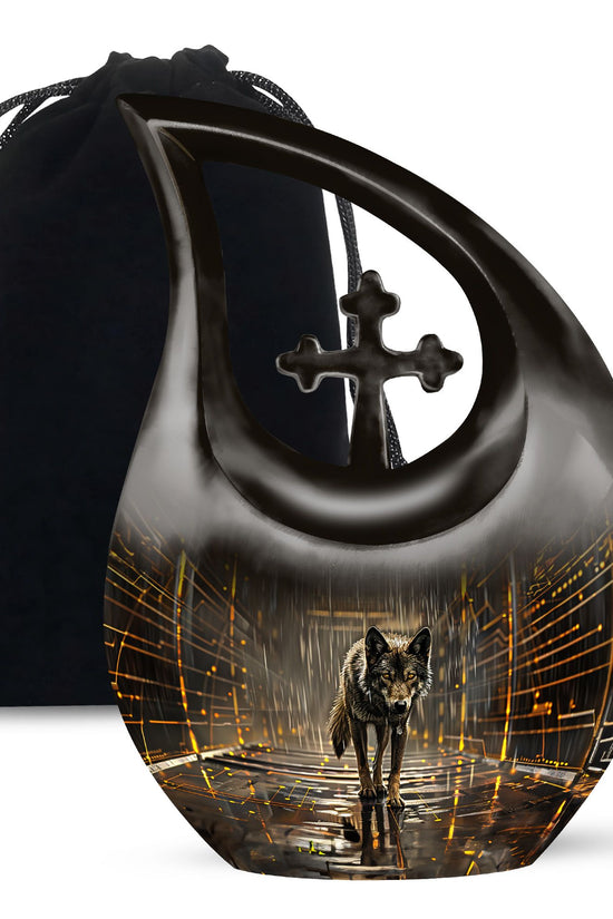 Wolf Urns For Ashes - Funeral Adult Urn