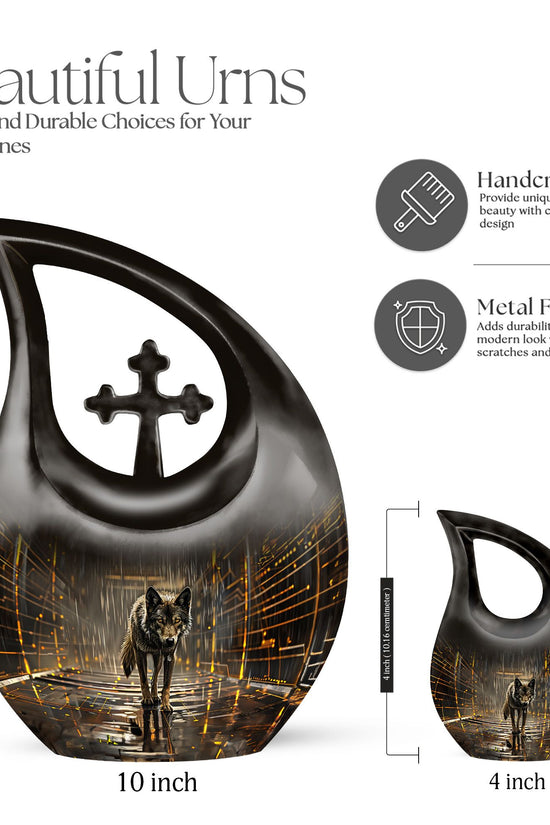 Wolf Urns For Ashes - Funeral Adult Urn