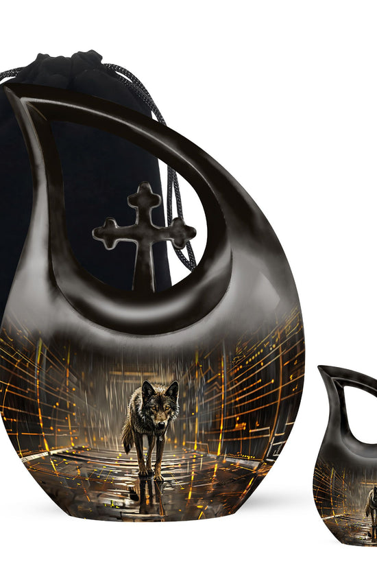 Wolf Urns For Ashes - Funeral Adult Urn