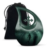 Dark Ocean Mermaid Cremation Urn - Memorial Urn for Human Ashes