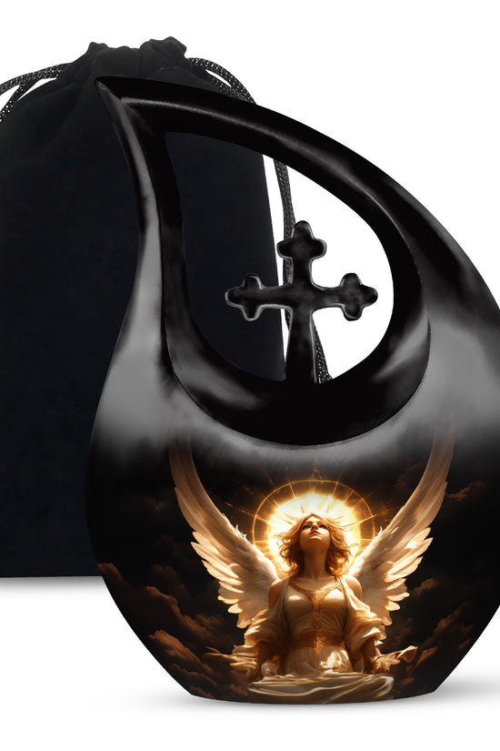 Divine Angle Funeral Urn - Peaceful Memorial Urn For Human Ashes