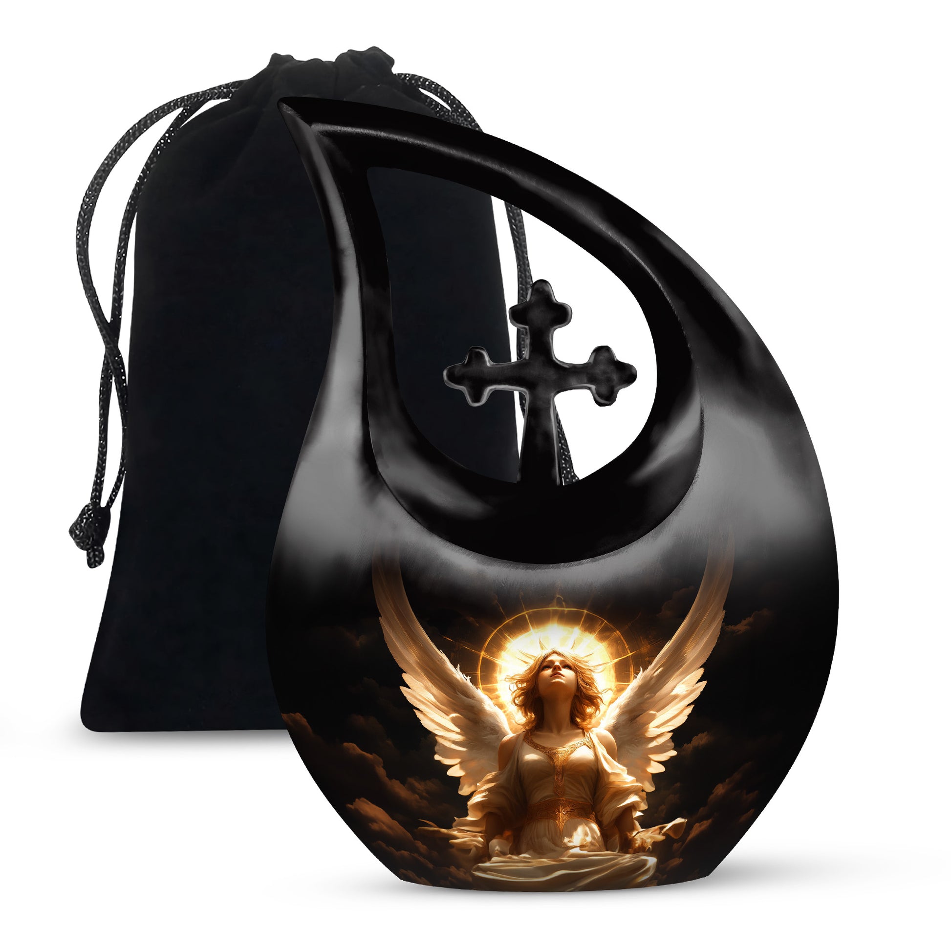 Divine Angle Funeral Urn - Peaceful Memorial Urn For Human Ashes