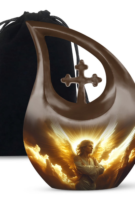 Angel Soul Memorial Urn - Peaceful Tribute of Light & Love Funeral Urn For Ashes