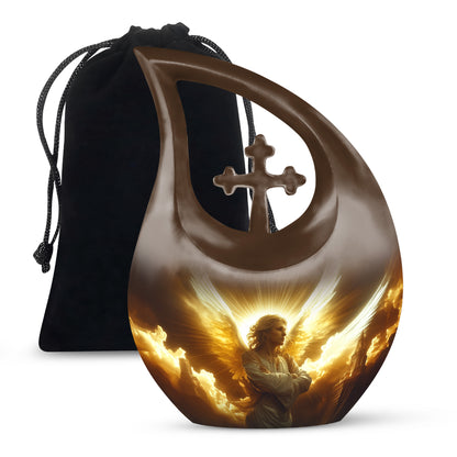 Angel Soul Memorial Urn - Peaceful Tribute of Light & Love Funeral Urn For Ashes