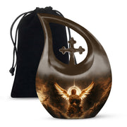 Celestial Light Angel Urn Cremation For Ashes - Divine Memorial Urn For Burial