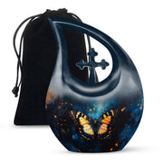 Monarch Butterfly Large Cremation Urn For Ashes For Adult Female