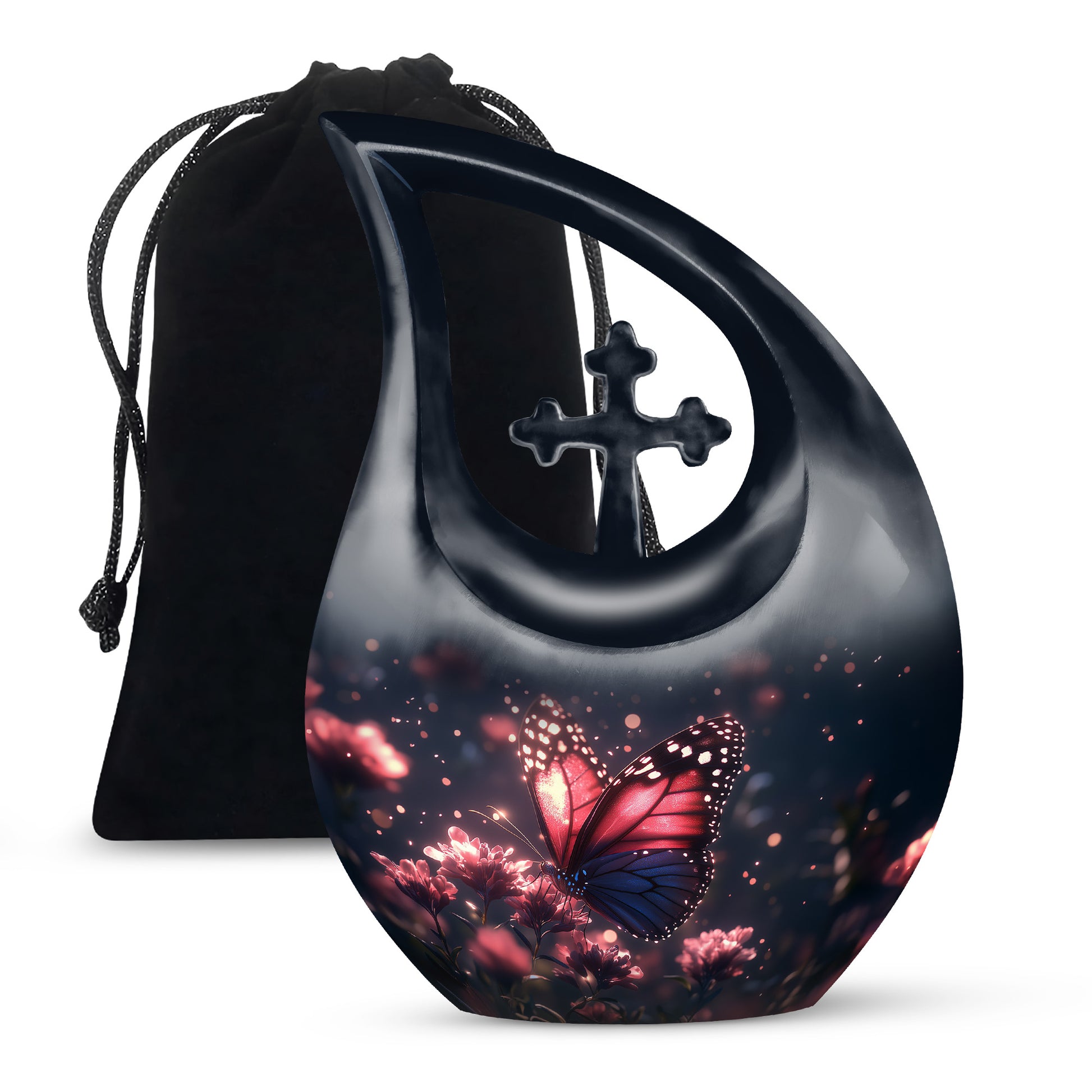 Magical Butterfly Cremation Urns - Moonlit Ashes Butterfly Urn