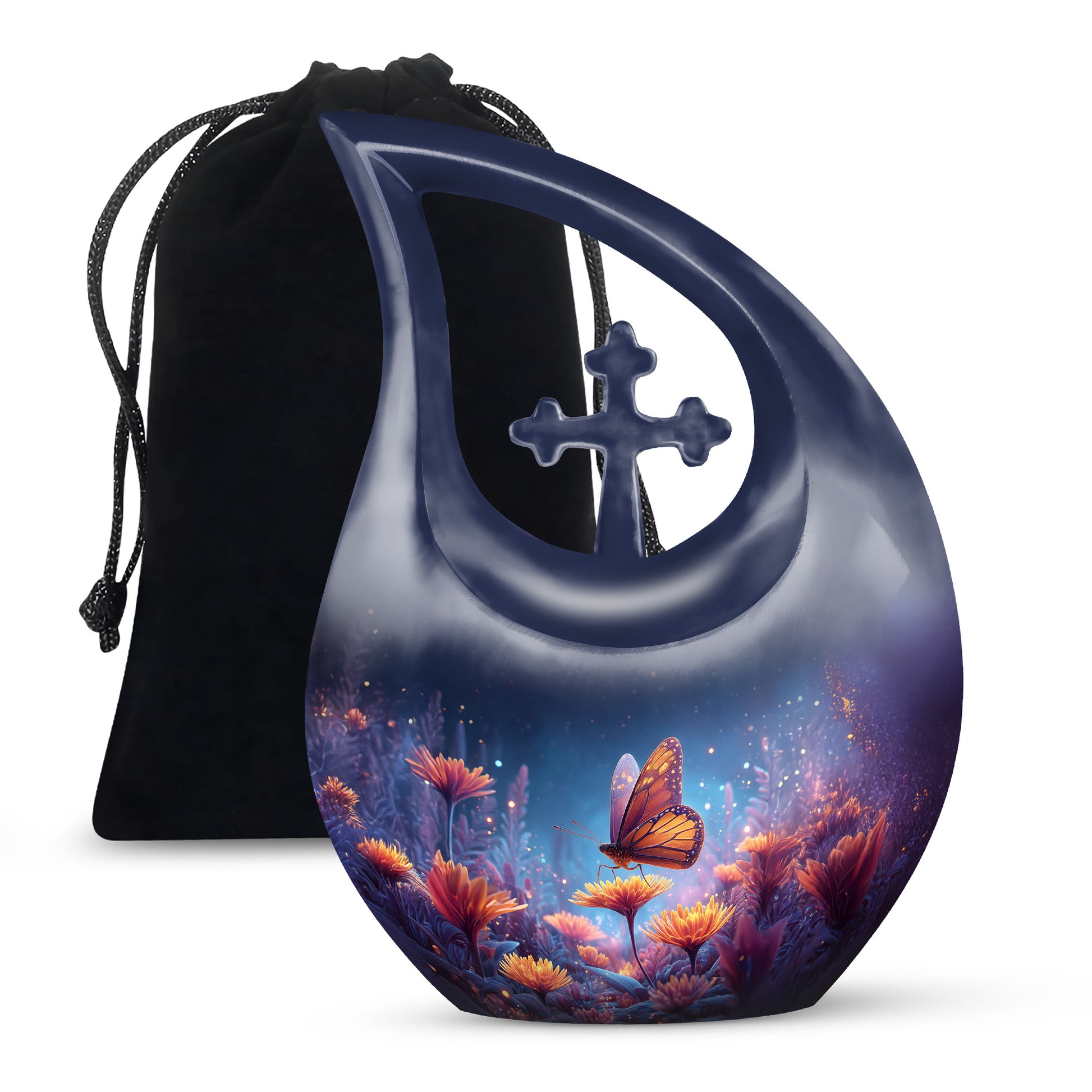 Monarch Butterfly Cremation Urn for Human Ashes For Mom or Dad