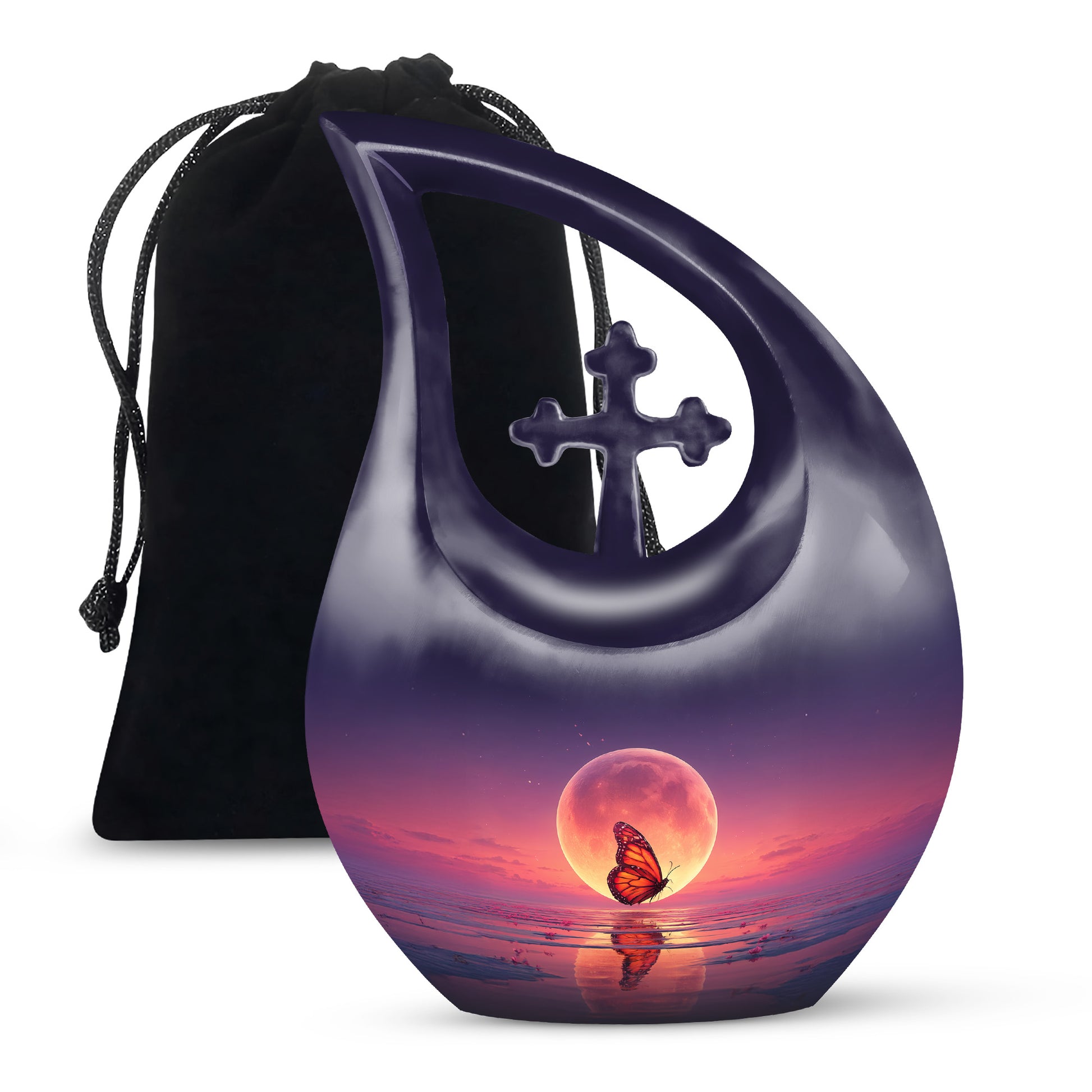 Moonlight Butterfly Urns for Human Ashes - Cremation Urn for Men & Women
