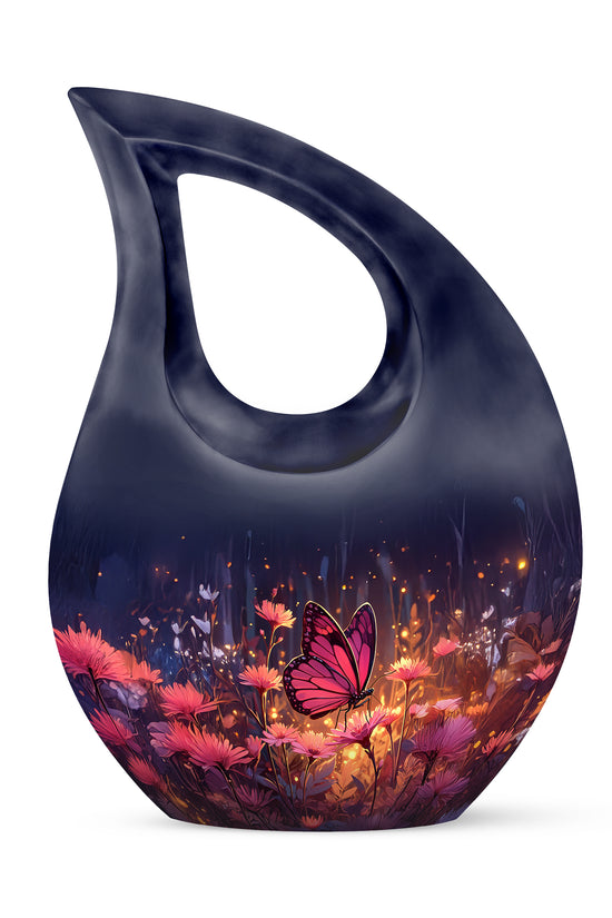 Personalized Blue Butterfly Cremation Urns for Ashes - Captivating 10-inch - Yatskia