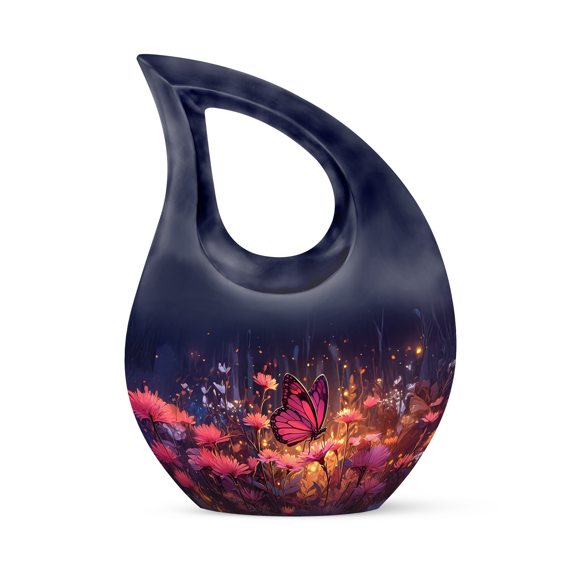 Personalized Blue Butterfly Cremation Urns for Ashes - Captivating 10-inch - Yatskia