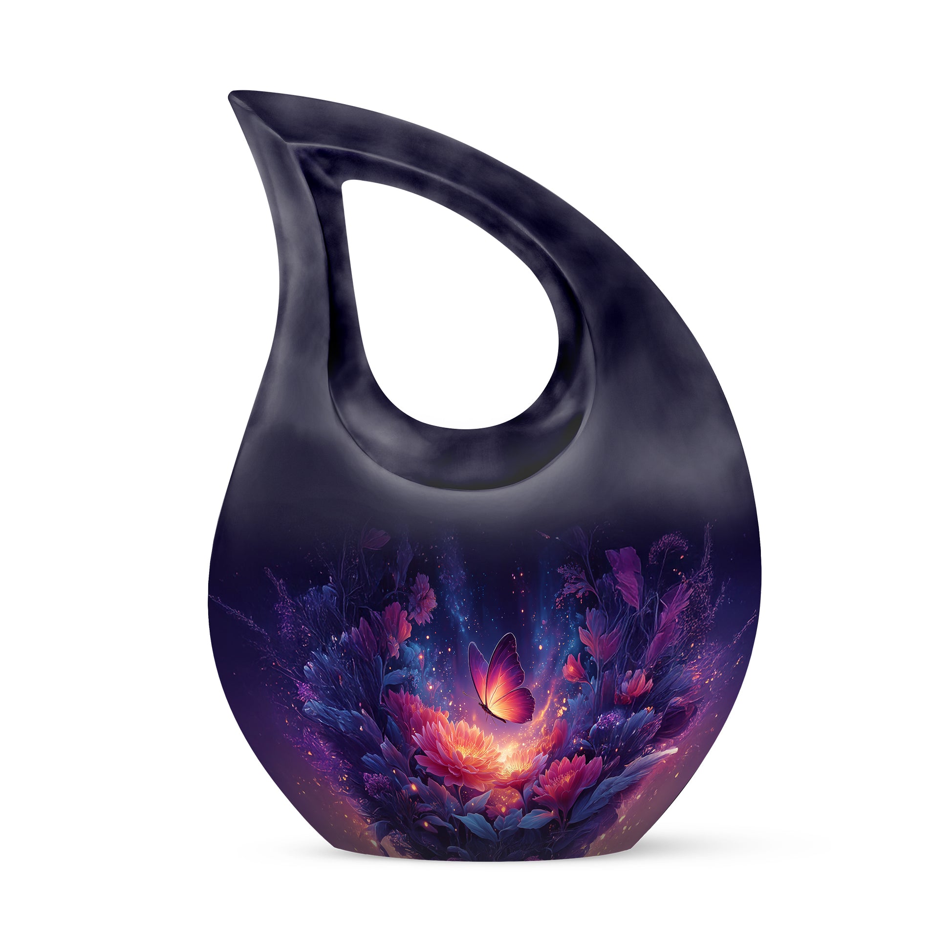Personalized Blue Butterfly Cremation Urns for Ashes - Enchanting 10-inch - Yatskia