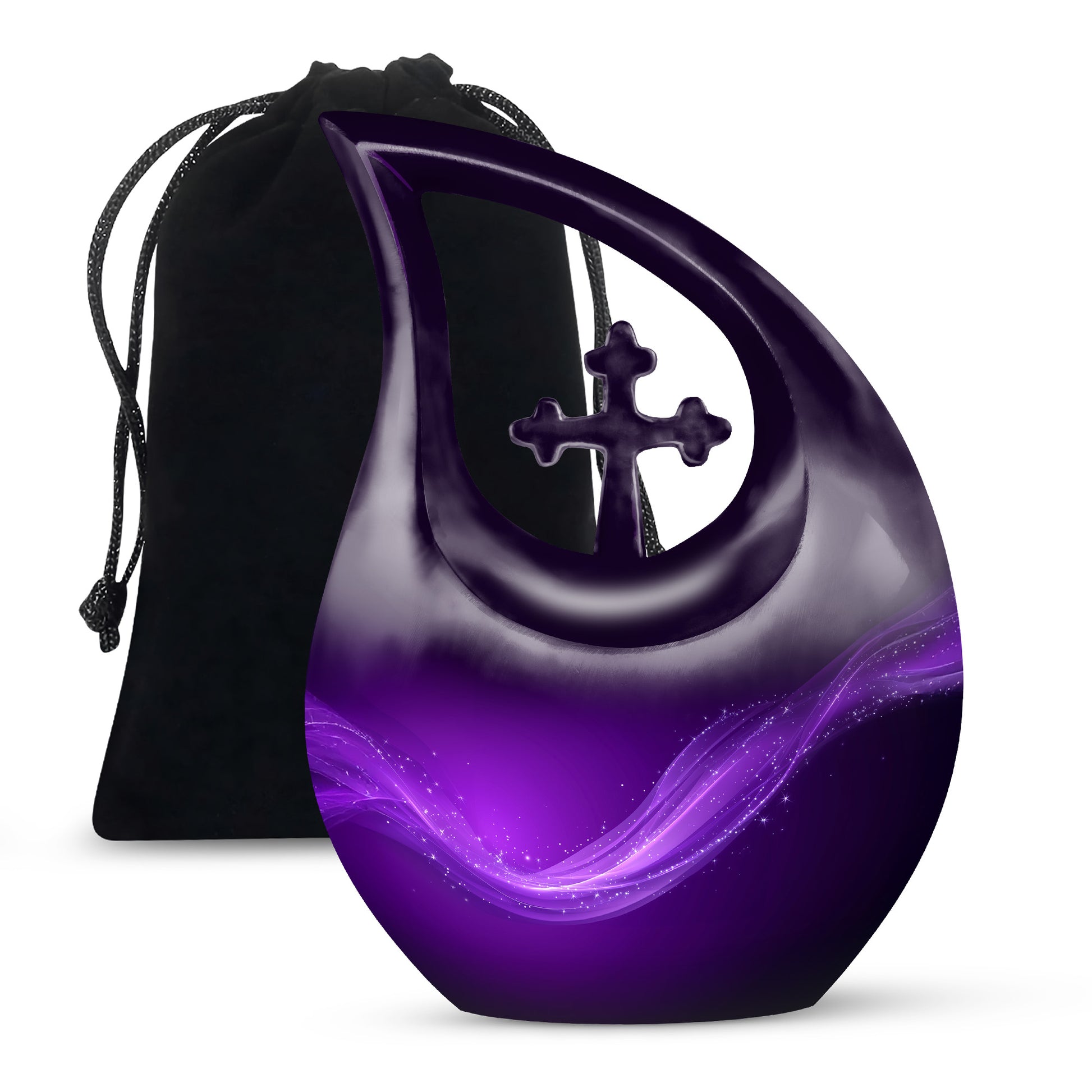 Customized Purple Color Urn - Beautifully Crafted Custom Urn For Ashes