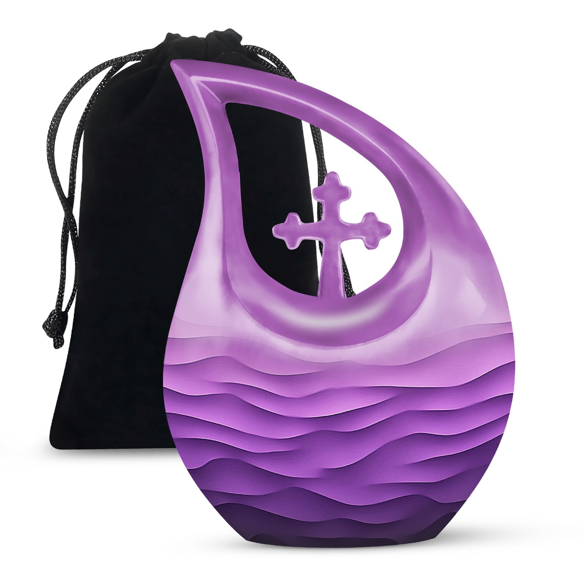 Premium Purple Cremation Urn – Personalized Decorative Urns for Ashes