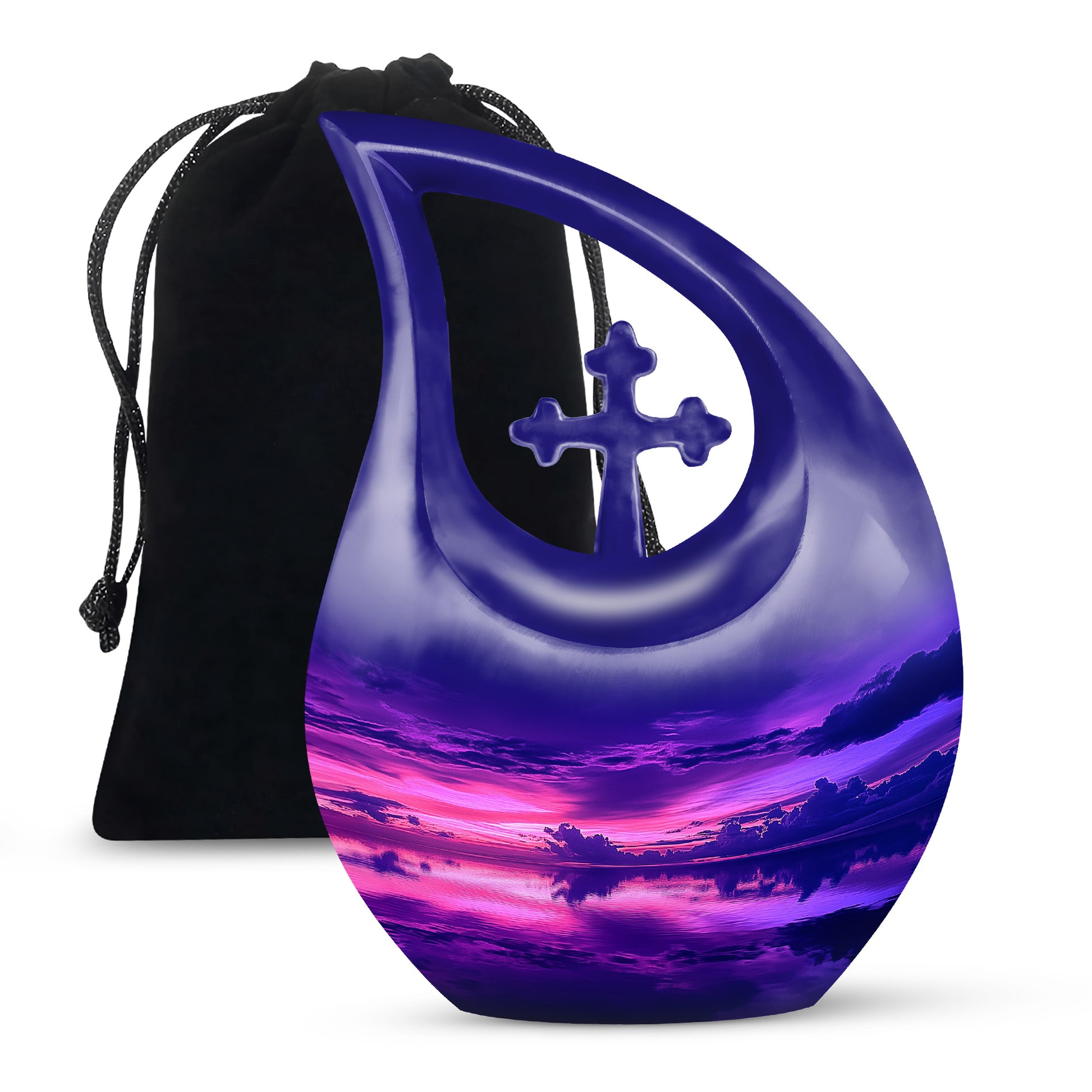 Beautiful Sunset Scenic Urn - Elegant Decorative Memorial Urns