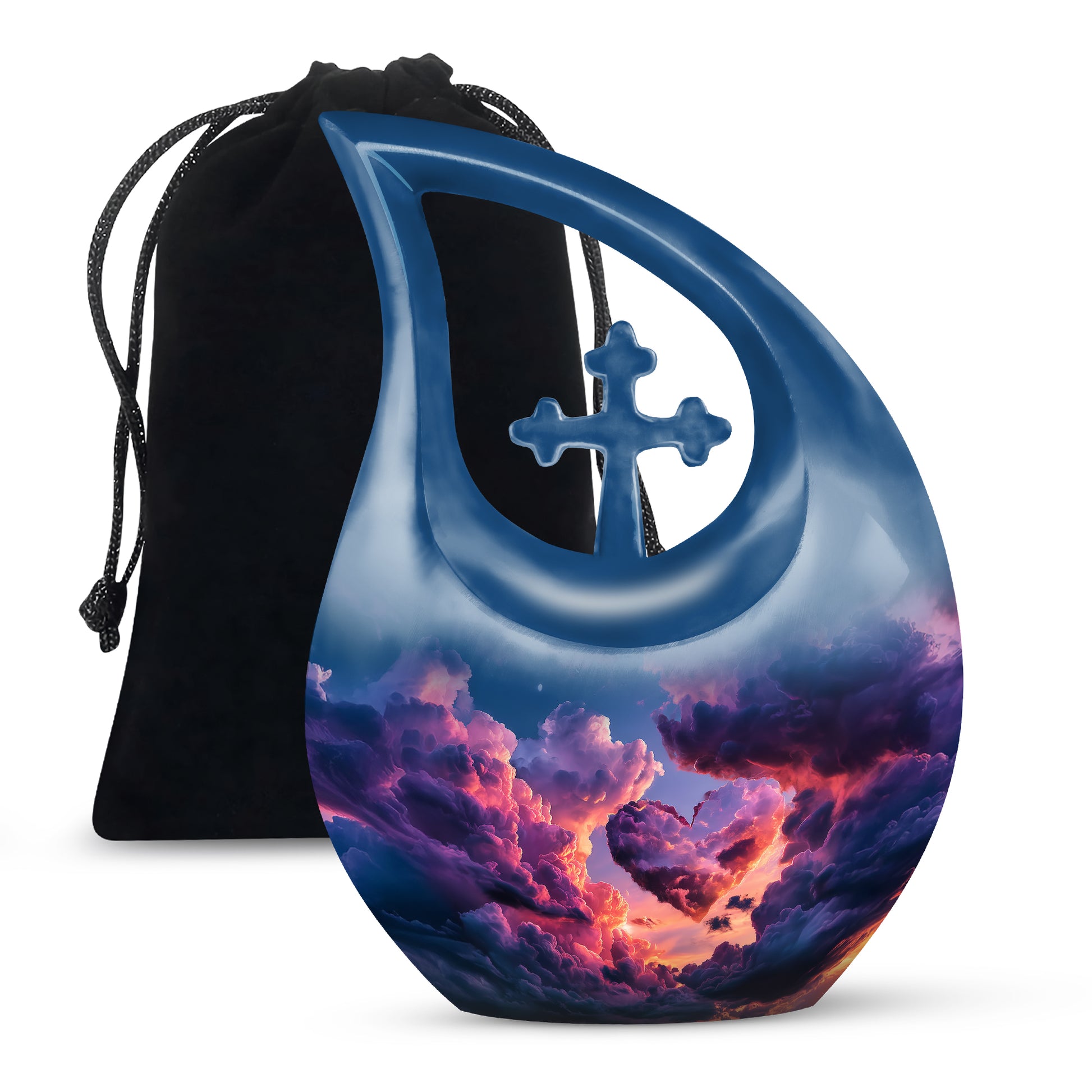 Beautiful Sky-Themed Cremation Urn - Unique Decor Urns For Human Ashes