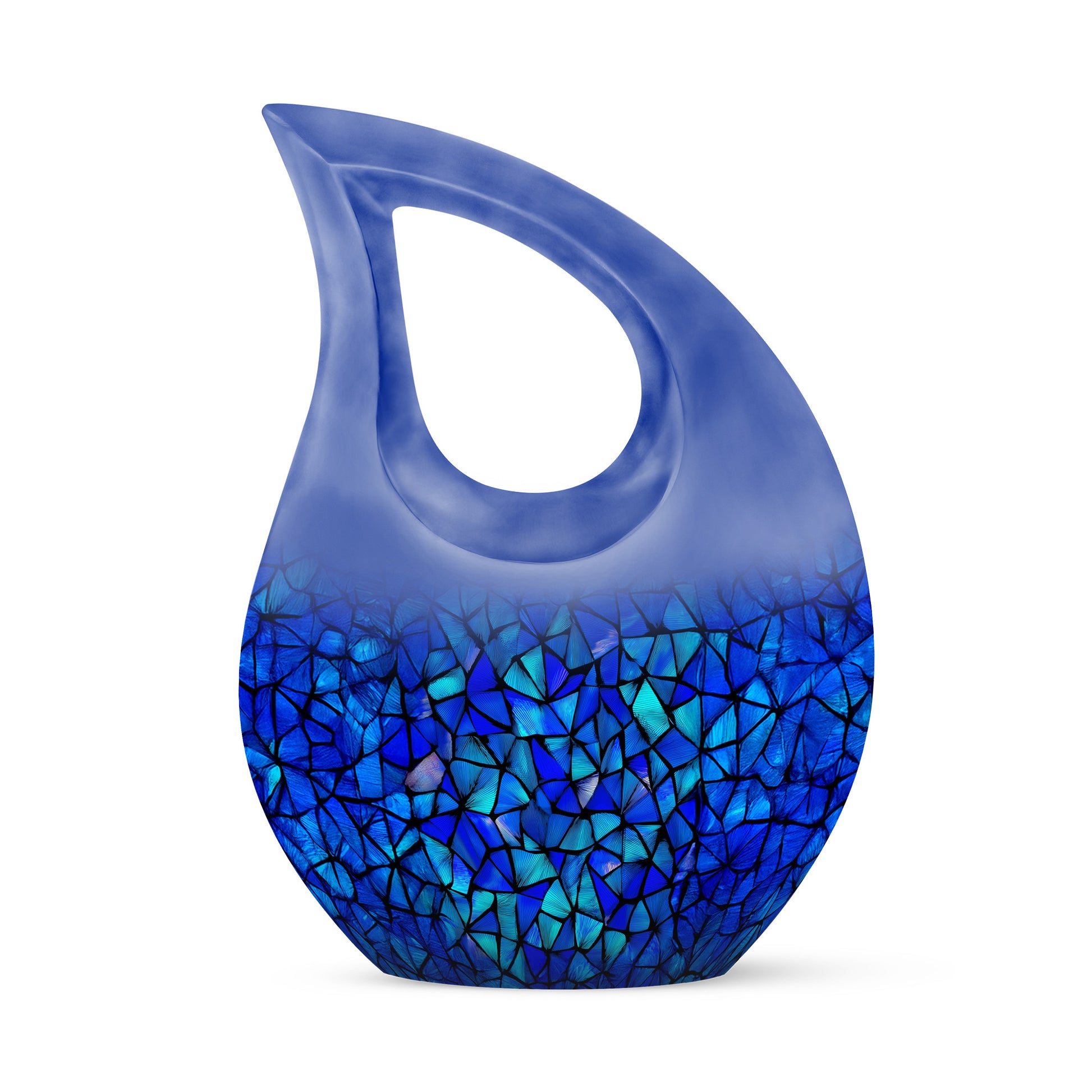 Blue Blue Cremation Urns - Opulent Celebration 10-inch, 200 cu in - Karyliz