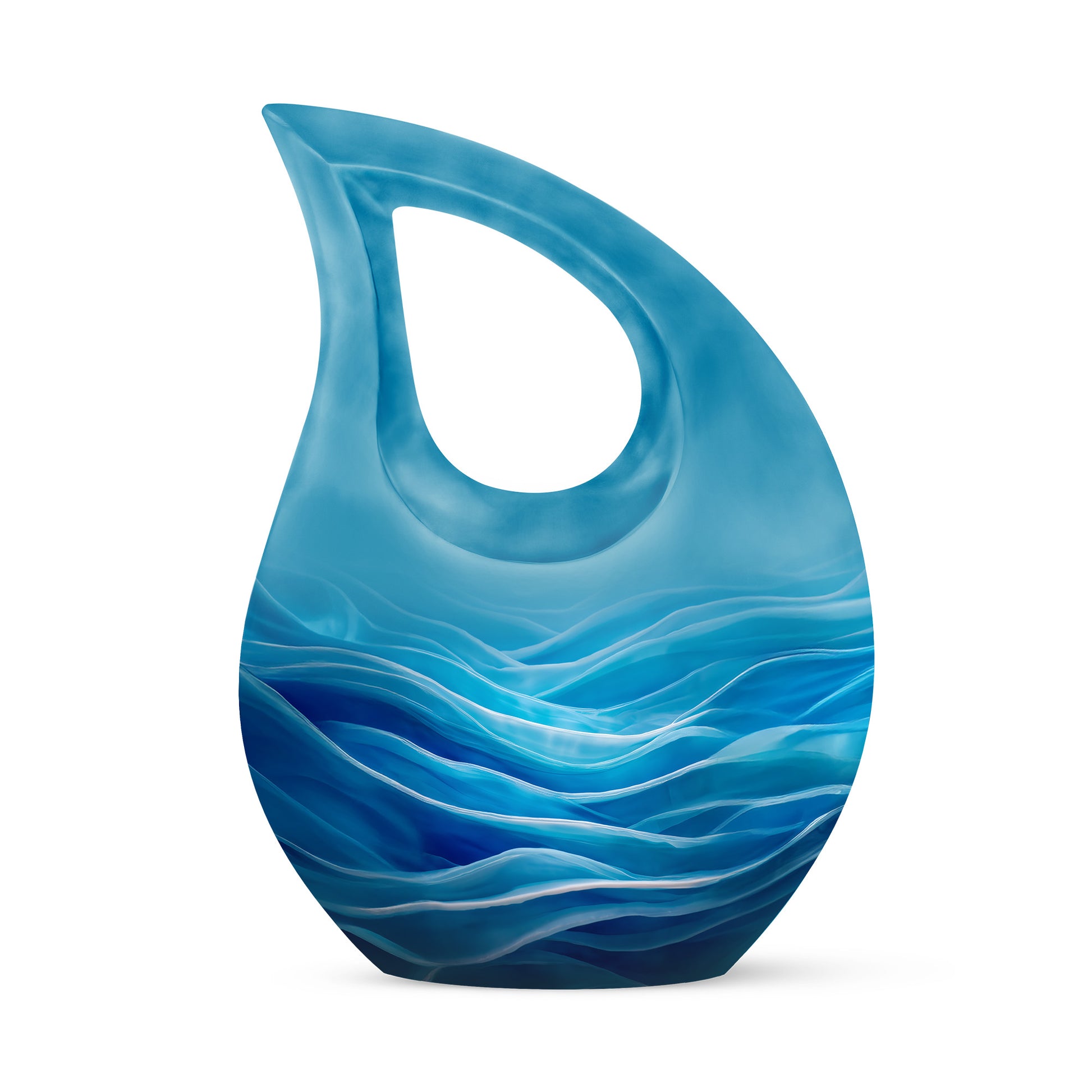 Blue Blue Heritage Cremation Urns for Human Ashes - 10-inch, 200 cu in - Karyliz