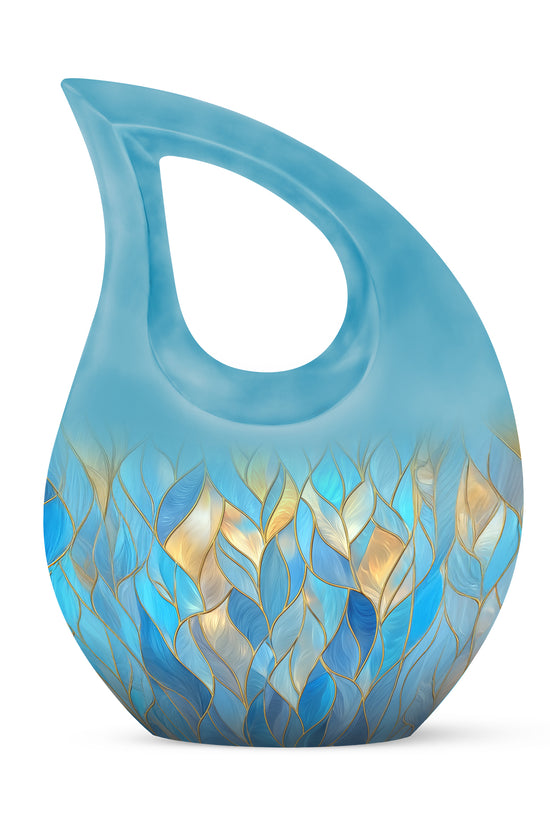 Personalized Blue Blue Cremation Urns for Ashes - Enchanting 10-inch - Karyliz