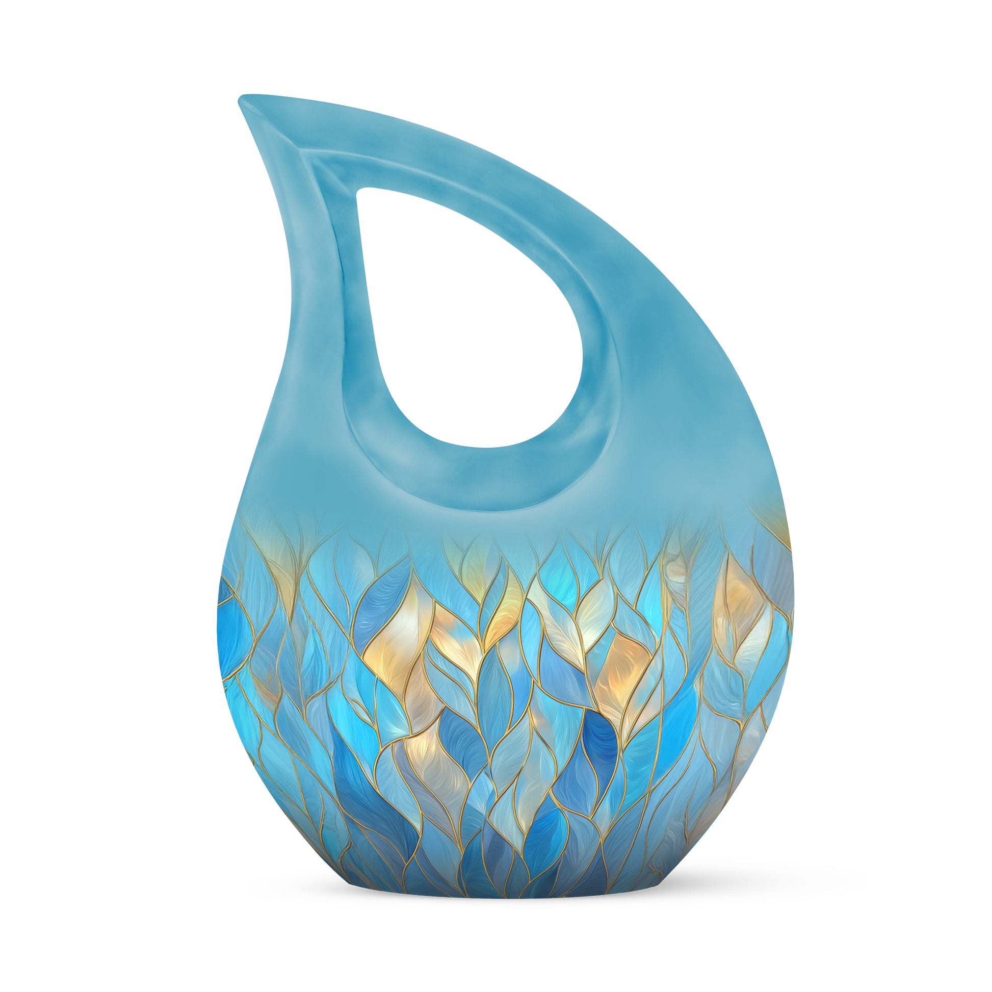 Personalized Blue Blue Cremation Urns for Ashes - Enchanting 10-inch - Karyliz