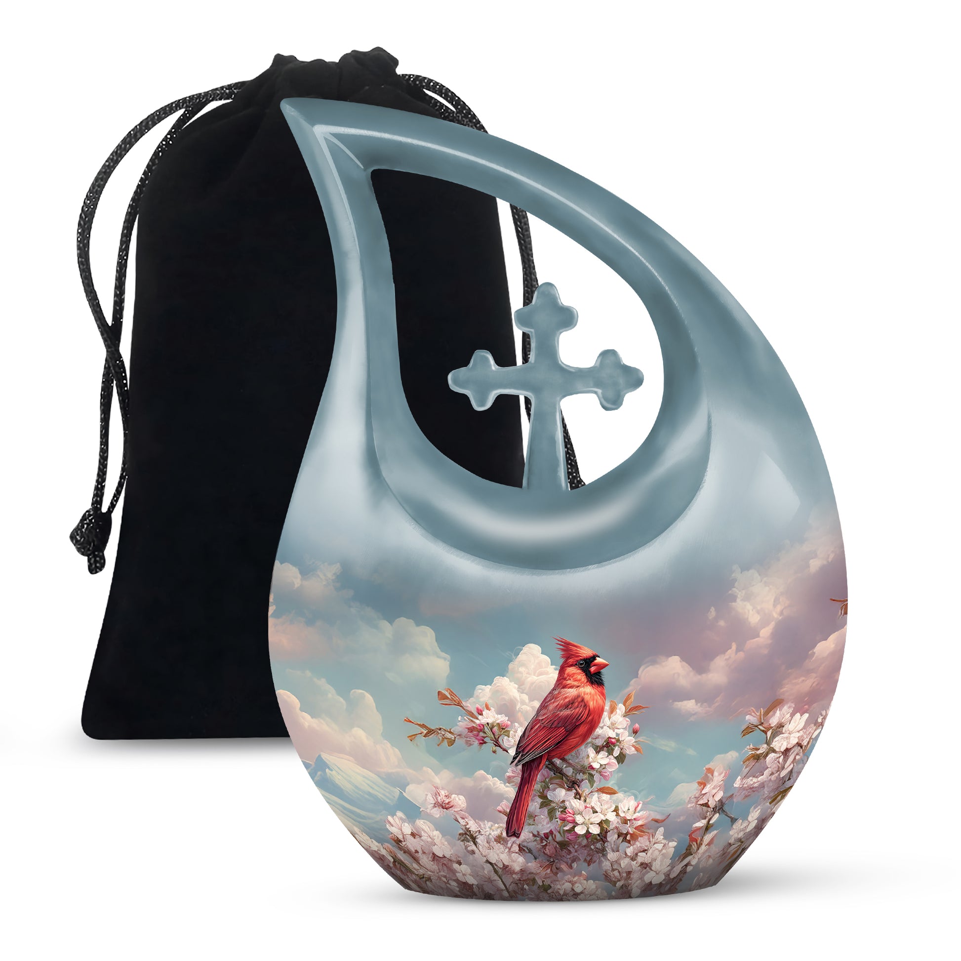 Cardinal Tribute Funeral Urn - Nature Cremation Urn For Human Ashes