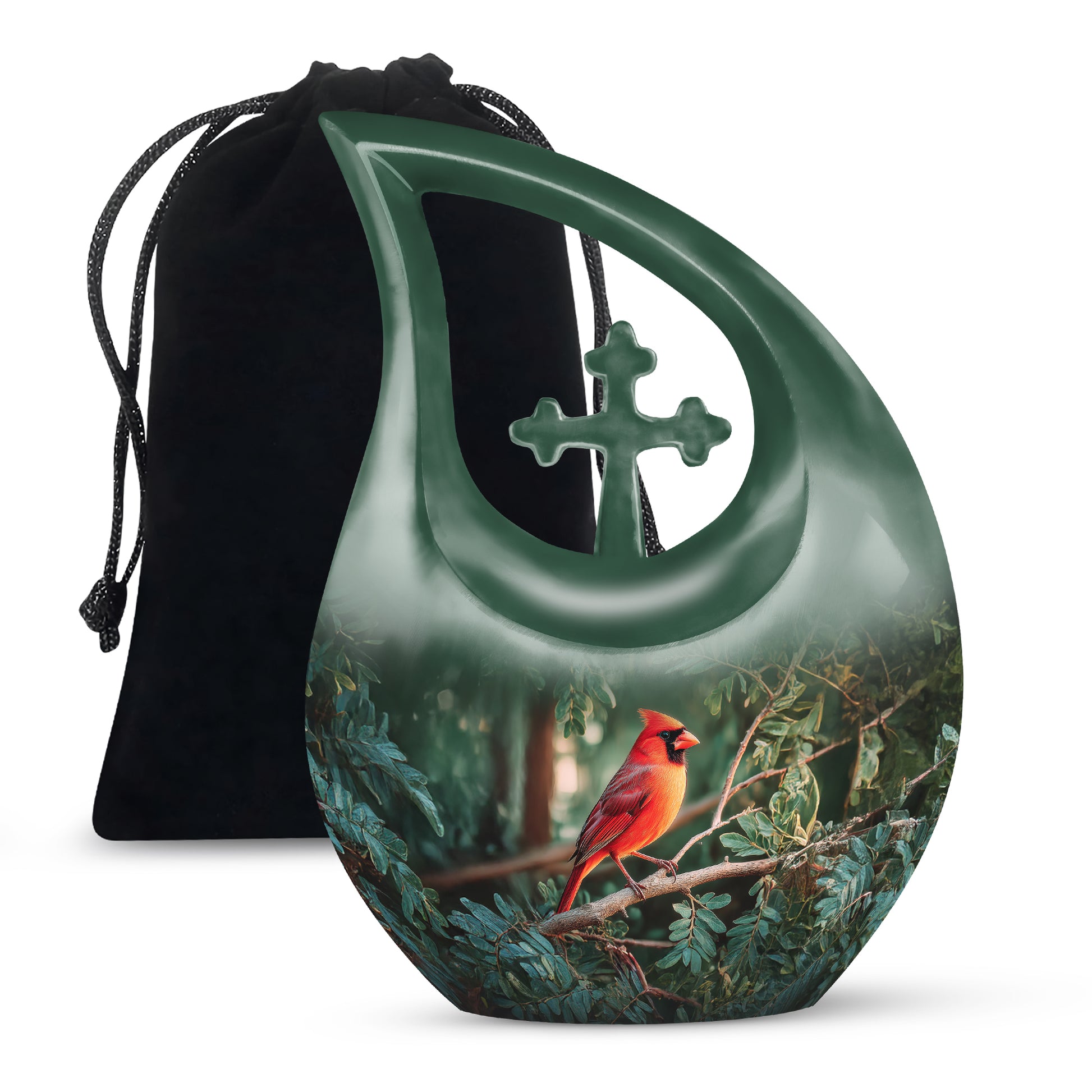 Bird Funeral Urn - Aluminium Cremation Urn For Male & Female