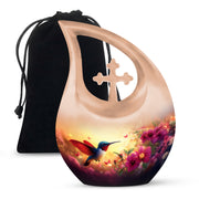 Hummingbird Cremation Urn - Nature Funeral Urn For Human Ashes