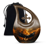Fierce Eagle Memorial Urn for Ashes - Cremation Urn For Men