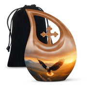 Flying Eagle Memorial Ashes Urn for Cremation - Urn For Ground Burial