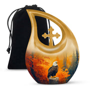 Orange Cremation Urn For Ashes - Bald Funeral Urn For Sale