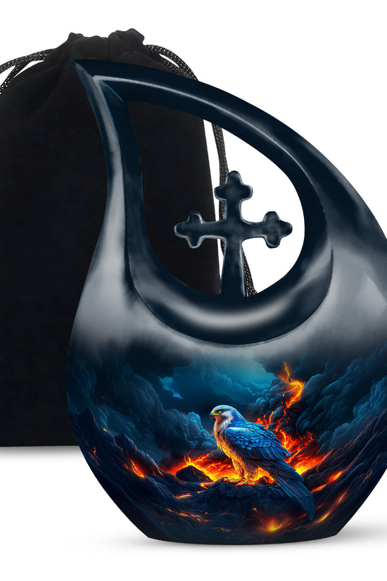 Volcano Mountain Funeral Urn - Engle Cremation Urn For Dad