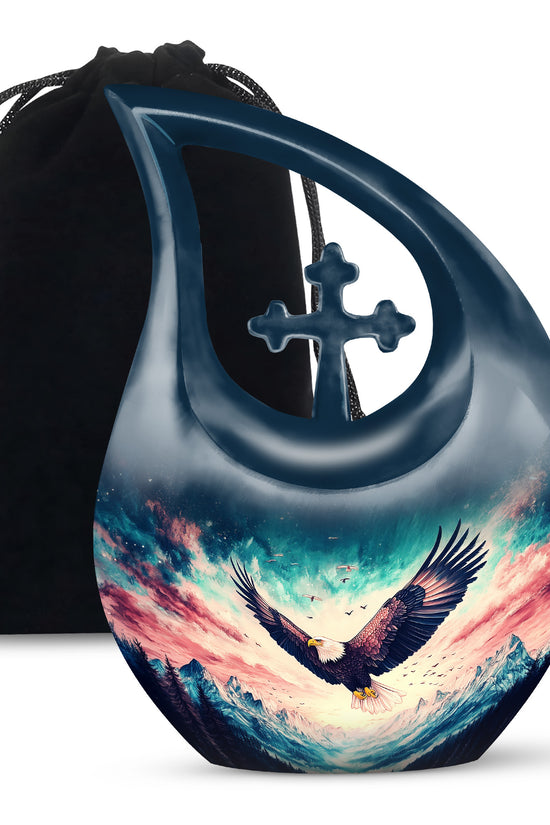 Wildlife Eagle Funeral Urn - Artistic Memorial Urn For Male & Female