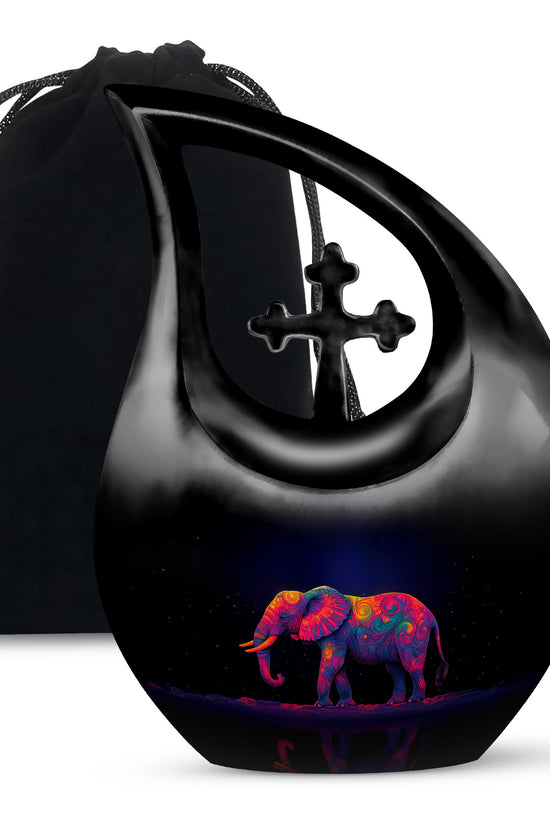 Colorful Elephant Urn – Artistic Cremation Urn For Loved Ones