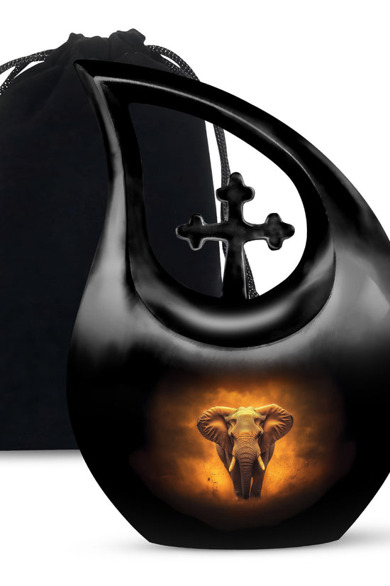 Elephant Tribute Memorial Urn - Stylish Cremation Urn For Human Ashes