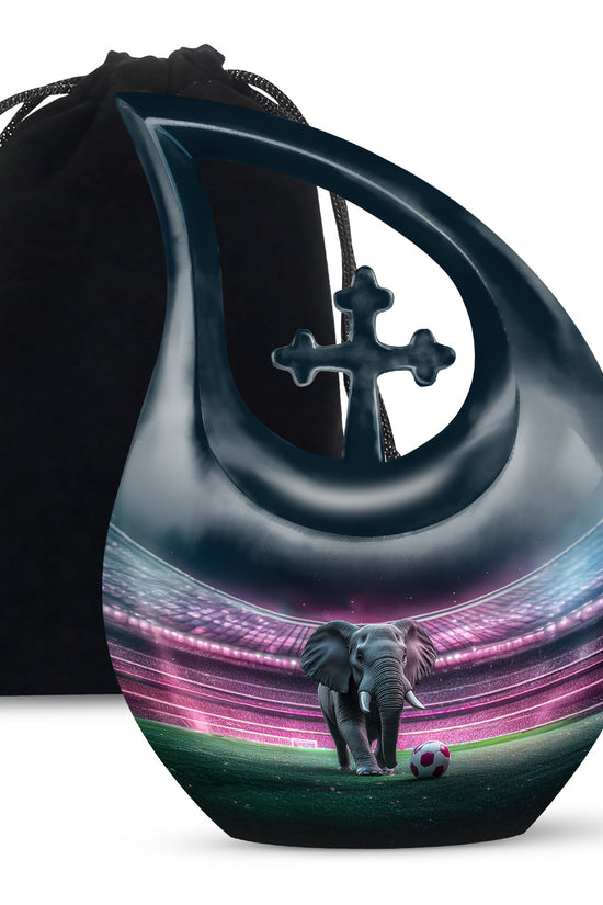 Elephant in Stadium Creamation Urn – Football Memorial Urn For Adult Ashes