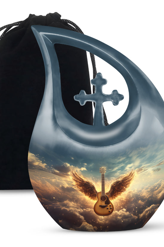 Beautiful Guitar Cremation Urn - A Peaceful Tribute Urn For Music Lovers