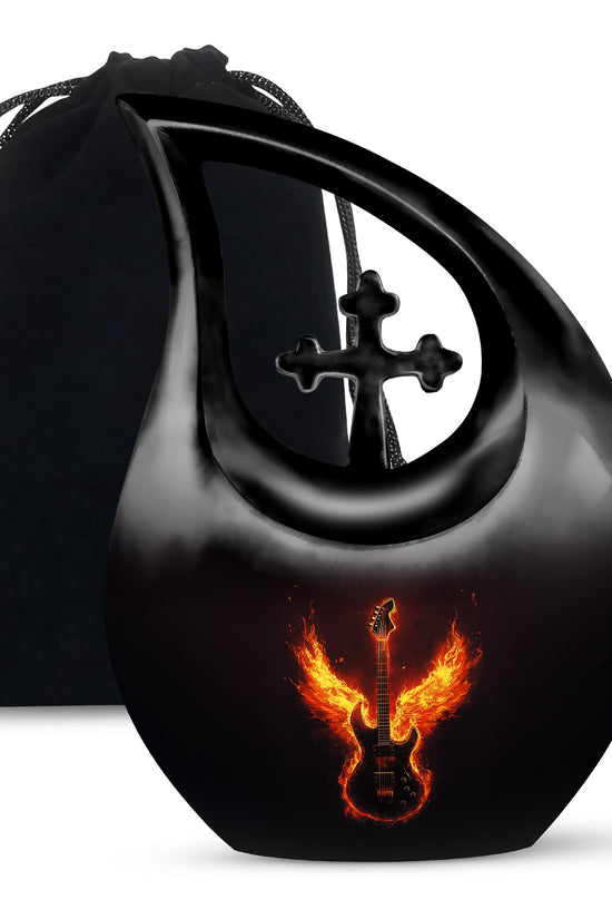 Firewings Guitar Urn - Unique Tribute Cremation Urns For Human Ashes