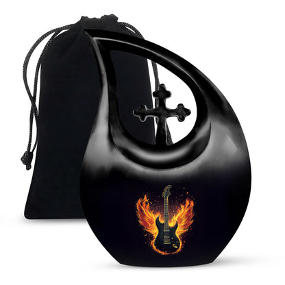 Firewings Guitar Urn - Beautifully Handcrafted Cremation Urn For Ashes