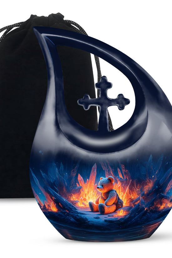 Teddy Bear Memorial Urn - Child Keepsake Cremation Urn Adult For Ashes
