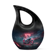 Personalized Eternal Bike Cremation Urns - Blue 10-inch, 200 cu in - Karyliz