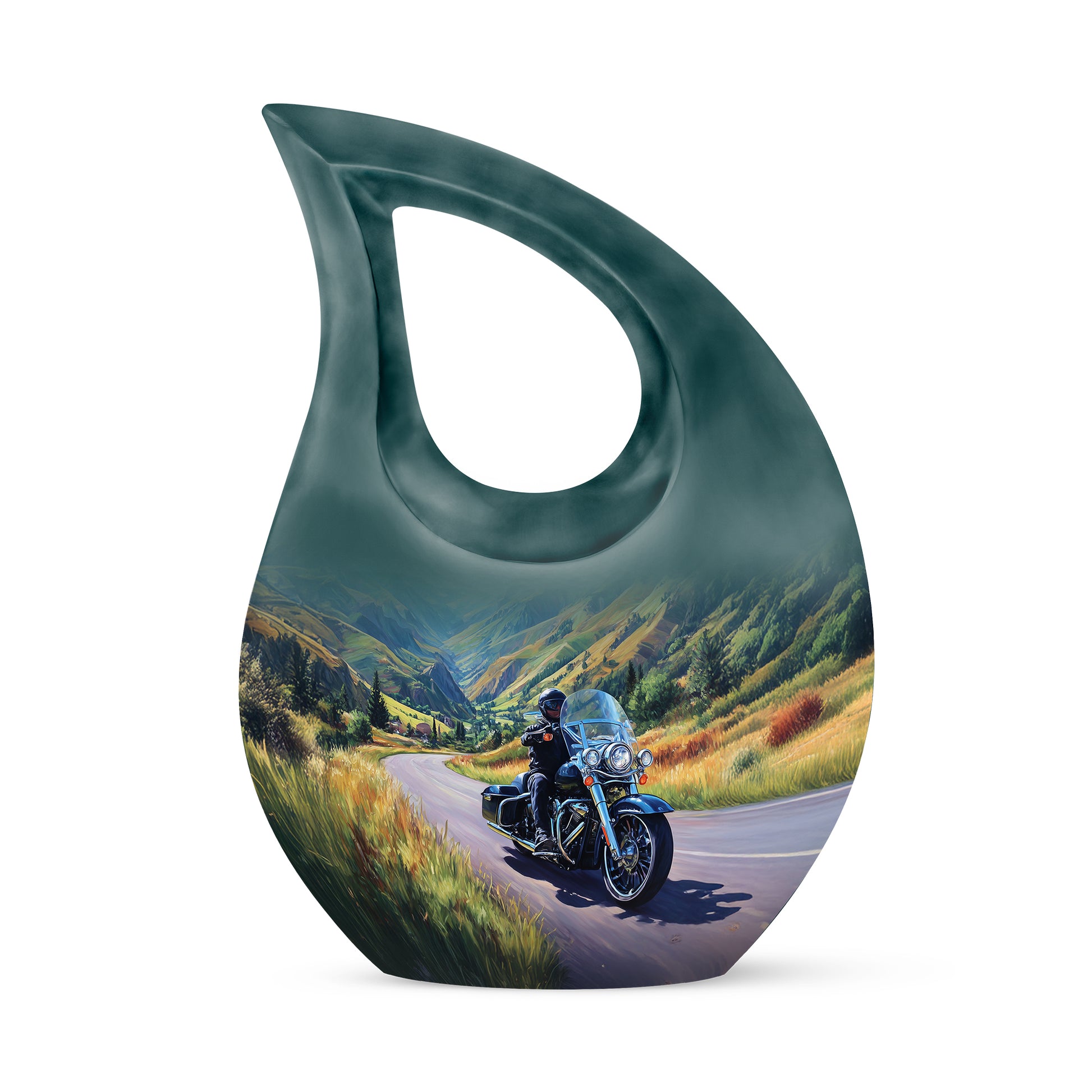 Blue Bike Cremation Urns - Imperial Tribute 10-inch, 200 cu in - Karyliz