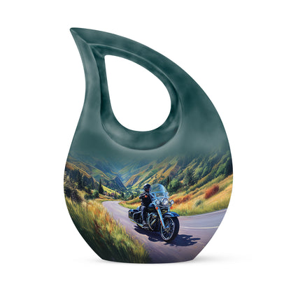 Blue Bike Cremation Urns - Imperial Tribute 10-inch, 200 cu in - Karyliz