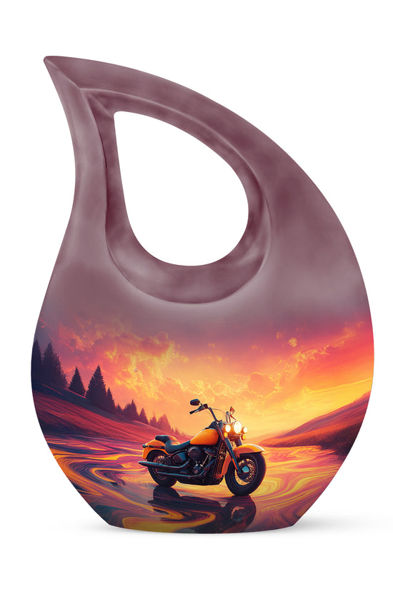Personalized Elegant Bike Cremation Urns - Pink 10-inch, 200 cu in - Karyliz