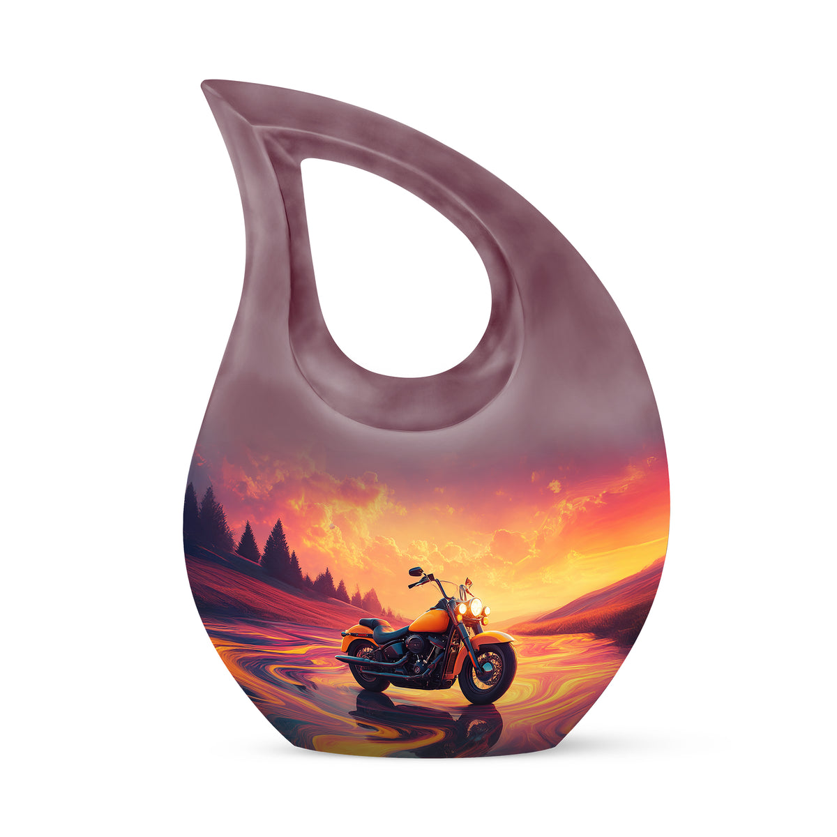 Personalized Elegant Bike Cremation Urns - Pink 10-inch, 200 cu in - Karyliz