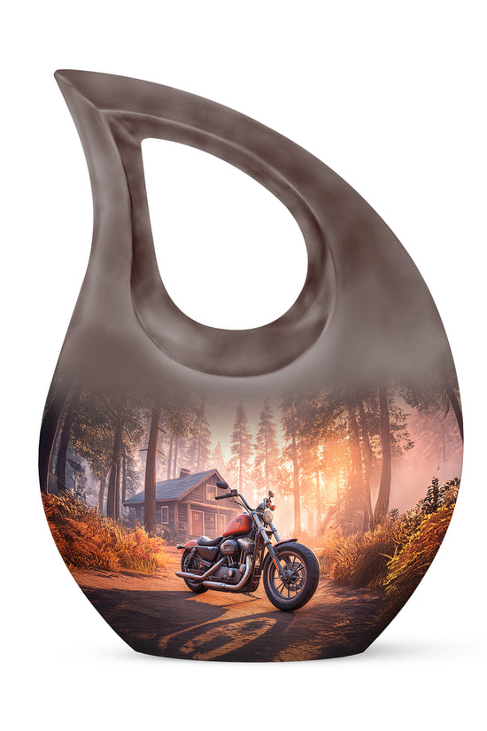 Regal Bike Memorial Cremation Urns - Red 10-inch, 200 cu in - Karyliz