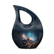 Blue Bike Cremation Urns - Imperial Reflection 10-inch, 200 cu in - Karyliz