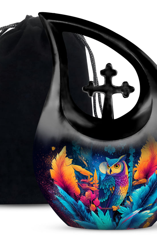 Artistic Night Owl Urn - Cremation Urn For Human Ashes
