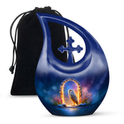 Peaceful Owl Funeral Urn - Glowing Memorial Urn For Adult Ashes