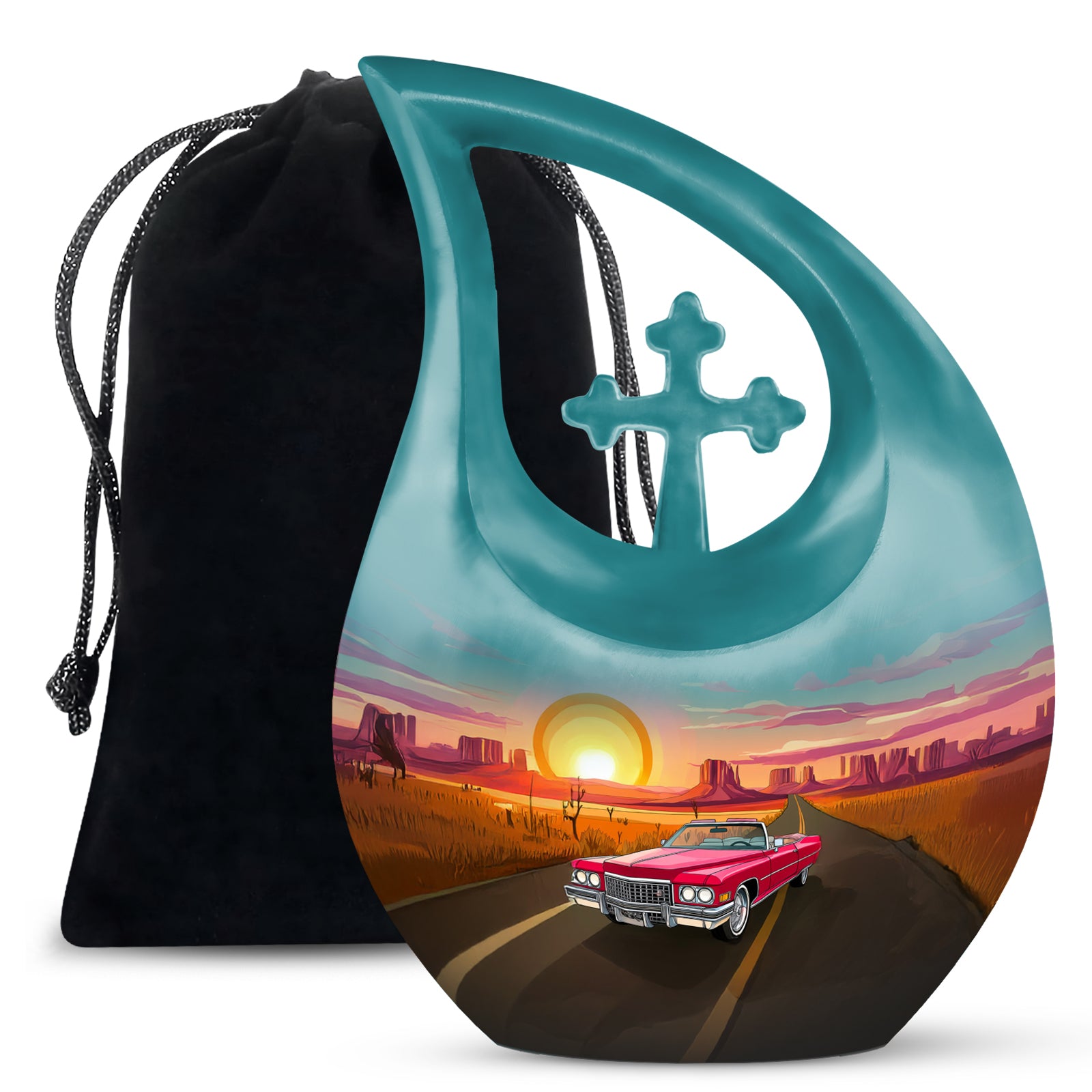 Vintage Car Urn for Ashes - Premium Funeral Urn For Dad