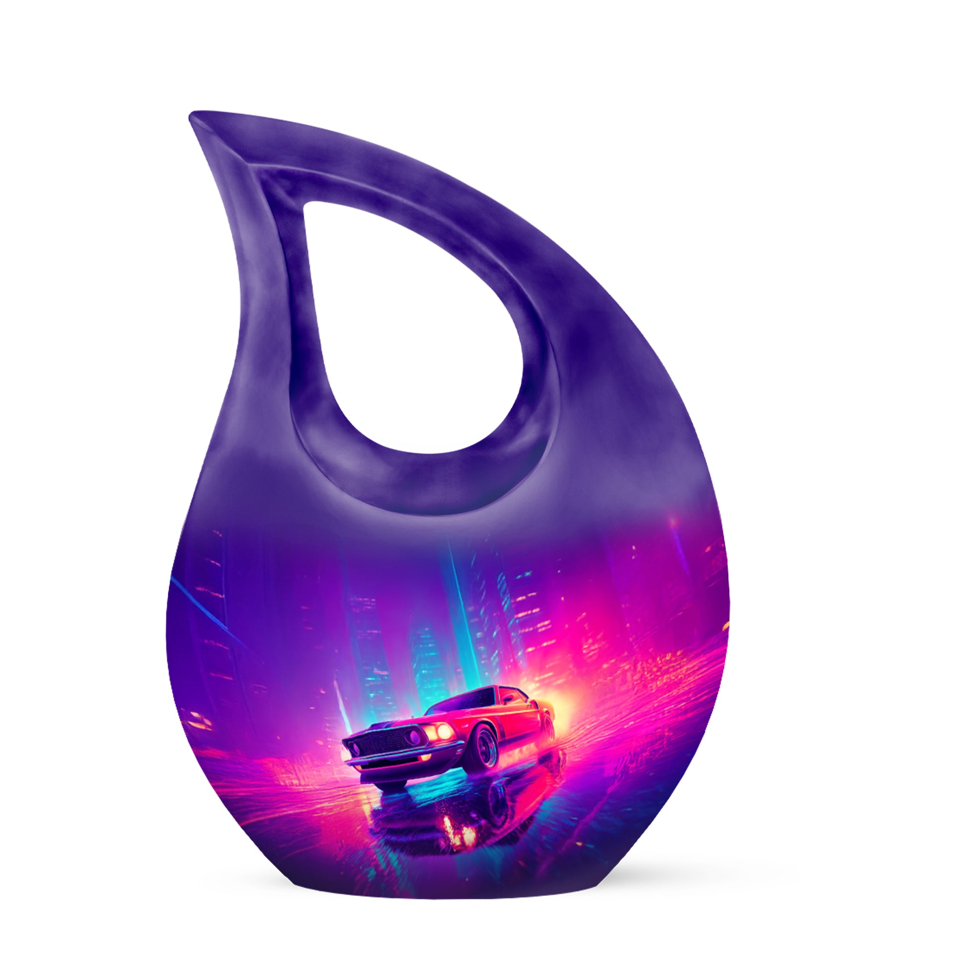 Blue Sacred Car Cremation Urns for Human Ashes - 10-inch, 200 cu in - Karyliz